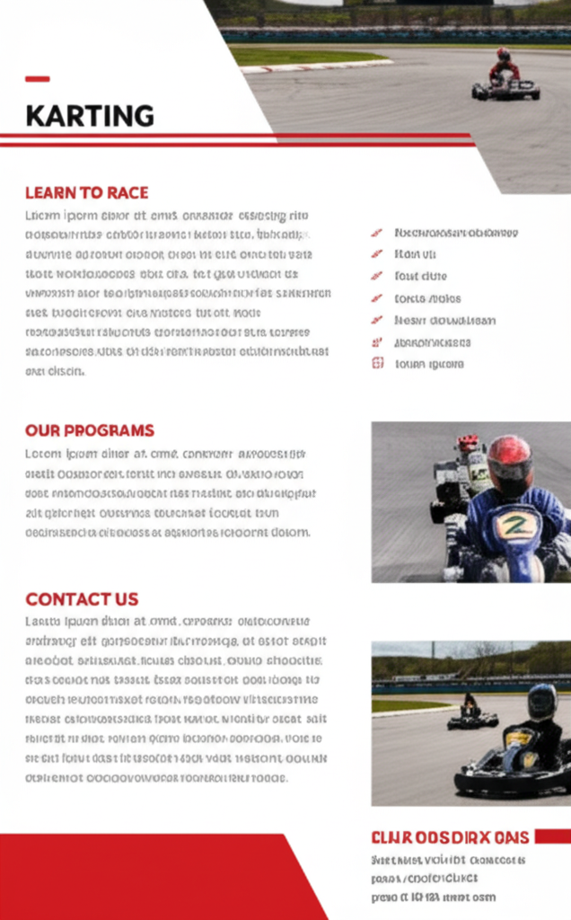 Karting instruction session